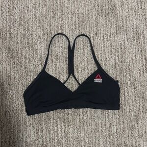 Reebok CrossFit Micro Triangle Bra Size S Black GUC